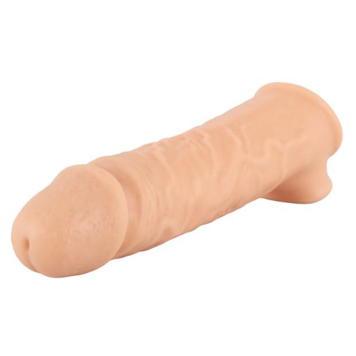 Realistixxx - heregyűrűs péniszköpeny - 16cm natúr