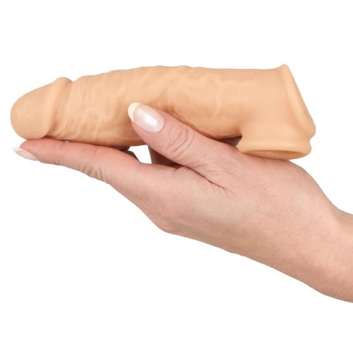 Realistixxx - heregyűrűs péniszköpeny - 16cm natúr