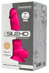   Silexd 7 - alakítható, tapadótalpas, herés dildó - 17,5cm (pink)