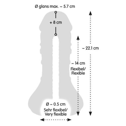 Nature Skin - 2in1 műpunci és péniszköpeny natúr