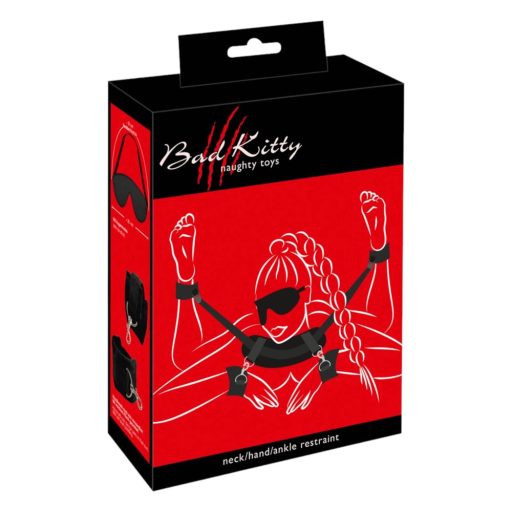 Bad Kitty - nyak-csukló-boka pánt fekete