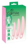   SMILE - Vaginal Trainers - dildó szett - rózsaszín (3 részes)