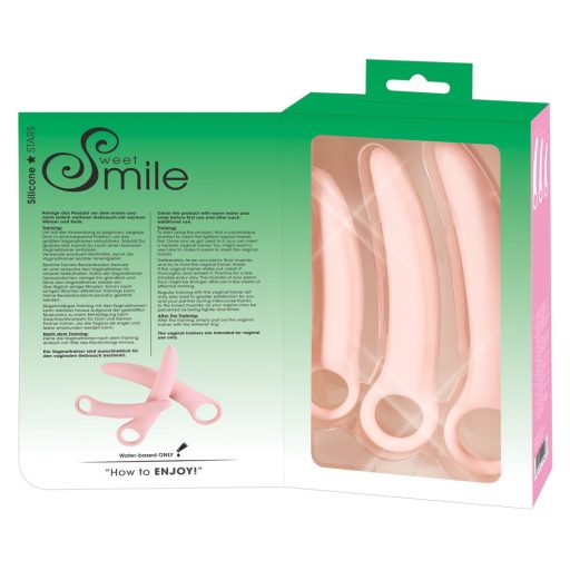 SMILE - Vaginal Trainers - dildó szett - rózsaszín 3 részes