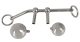 You2Toys Bondage Plugs - fém tágító gömbök 149g - ezüst