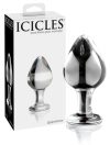 Icicles No. 25 - kúpos, üveg anál dildó áttetsző Icicles No. 25 - kúpos, üveg anál dildó áttetsző