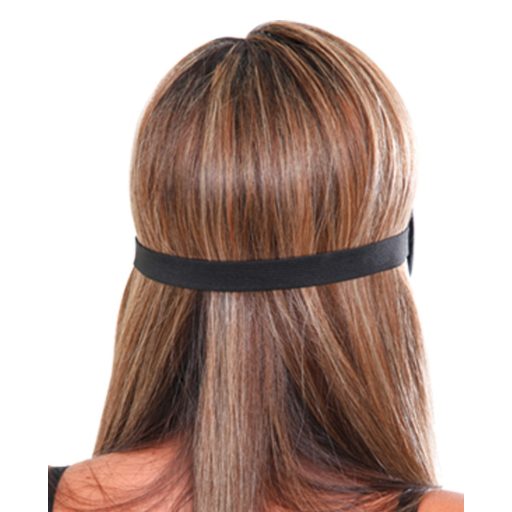 Fetish Deluxe Fantasy - széles, puha szemmaszk fekete