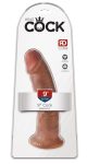 King Cock 9 - tapadótalpas élethű dildó 23cm - sötét natúr King Cock 9 - tapadótalpas élethű dildó 23cm - sötét natúr