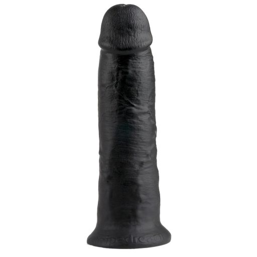 King Cock 10 - nagy tapadótalpas dildó 25cm - fekete