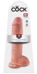 King Cock 11 - nagy tapadótalpas, herés dildó 28cm - natúr King Cock 11 - nagy tapadótalpas, herés dildó 28cm - natúr