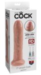 King Cock 7 Fitymanátor - élethű dildó 18cm - natúr King Cock 7 Fitymanátor - élethű dildó 18cm - natúr