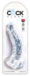King Cock Clear 7,5 - tapadótalpas, herés dildó 19cm King Cock Clear 7,5 - tapadótalpas, herés dildó 19cm