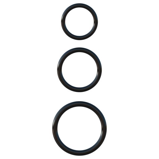 Fantasy C-Ringz - péniszgyűrű trió (fekete)