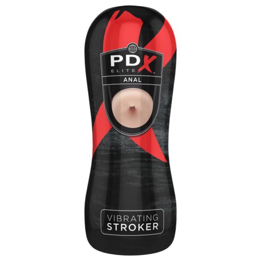 PDX Elite - vibrációs popsi maszturbátor (natúr)