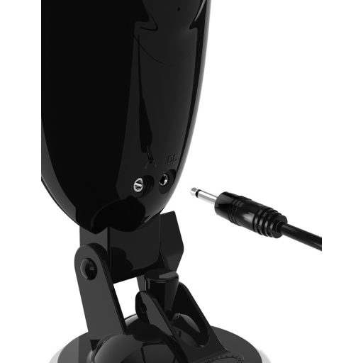 PDX Elite Dirty Talk - akkus, rezgő műpunci maszturbátor fekete