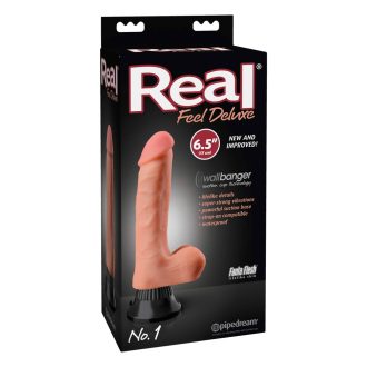 Real Feel Deluxe No.1 - herés, élethű vibrátor natúr