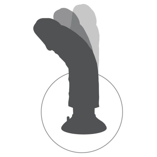 King Cock 8 - hajlítható, élethű vibrátor 25cm