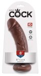 King Cock 8 dildó 20cm - barna King Cock 8 dildó 20cm - barna