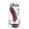 King Cock 8 dildó 20cm - barna