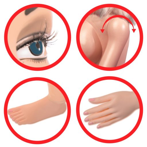 Pipedream Hannah Harper - életnagyságú guminő 3D arccal