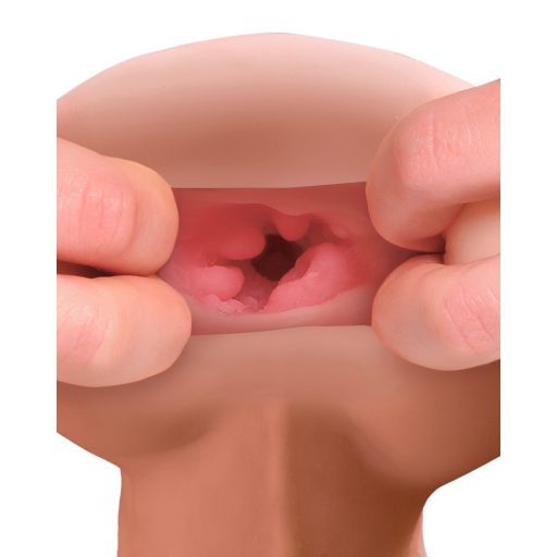 PDX Reach Around - 2in1 műpopsi és péniszköpeny natúr