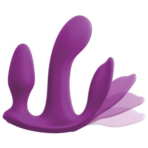 3Some total ecstasy - akkus, rádiós tripla vibrátor lila