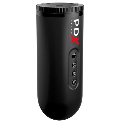 PDX Moto Blower - szívó, rezgő maszturbátor fekete