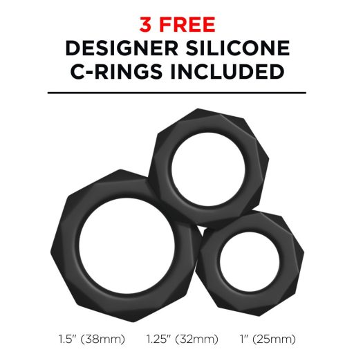 PDX Moto Blower - szívó, rezgő maszturbátor fekete