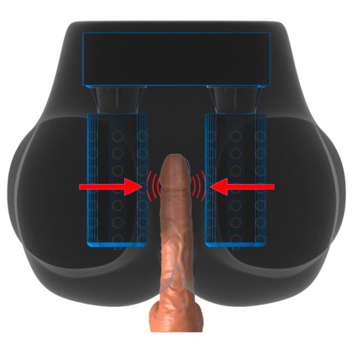 / PDX Elite Milk Me Silly - vibrációs torzó maszturbátor (natúr)
