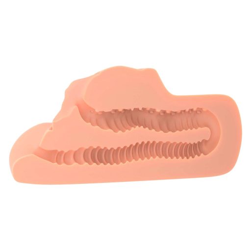 PDX Double Stroker - 2in1 élethű maszturbátor natúr