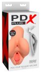   PDX Pick Your Pleasure Stroker - 2in1 élethű maszturbátor (natúr)