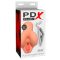 PDX Pick Your Pleasure Stroker - 2in1 élethű maszturbátor natúr