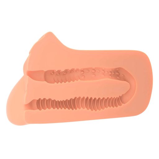 PDX Pick Your Pleasure Stroker - 2in1 élethű maszturbátor natúr