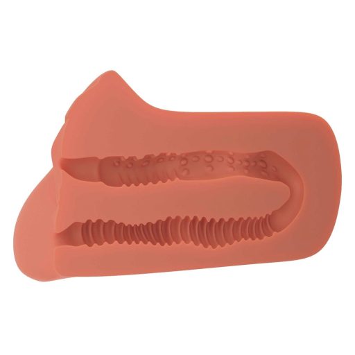 PDX Pick Your Pleasure - 2in1 punci és popsi maszturbátor natúr