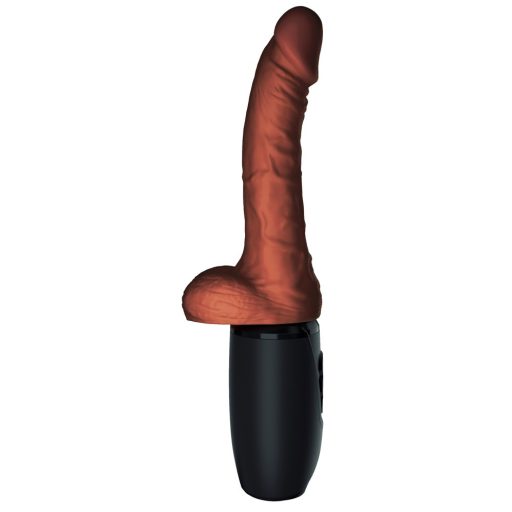 King Cock Plus 7,5 - herés lökő vibrátor barna