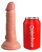 King Cock Elite 6 - tapadótalpas, élethű dildó 15cm - natúr
