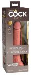 King Cock Elite 7- tapadótalpas, élethű dildó 18cm - natúr King Cock Elite 7- tapadótalpas, élethű dildó 18cm - natúr