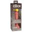 King Cock Elite 6 - tapadótalpas, élethű vibrátor 15cm - natúr