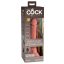 King Cock Elite 7 - tapadókorongos, rádiós vibrátor 18 cm (natúr)
