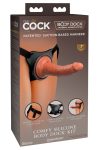 King Cock Elite Comfy - felcsatolható dildó hámmal sötét natúr King Cock Elite Comfy - felcsatolható dildó hámmal sötét natúr