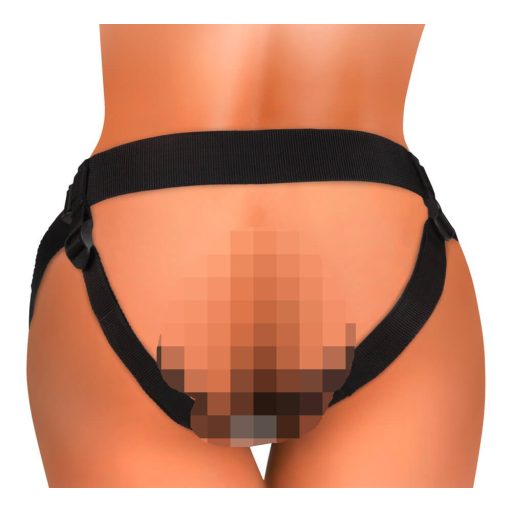 King Cock Elite Comfy - felcsatolható dildó hámmal sötét natúr