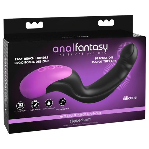 Anal Fantasy - pulzáló prosztata vibrátor (fekete)
