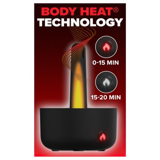 PDX Elite Milk Me Hotter - melegítő maszturbátor (fekete)