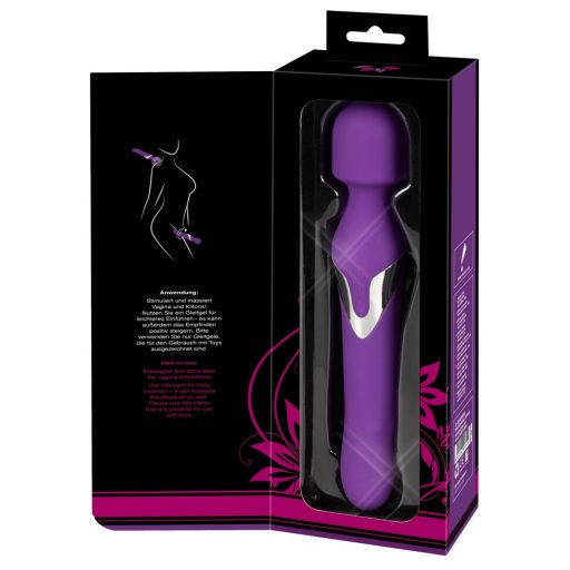 Javida Wand & Pearl - 2in1 masszírozó vibrátor lila