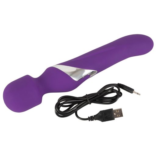 Javida Wand & Pearl - 2in1 masszírozó vibrátor lila