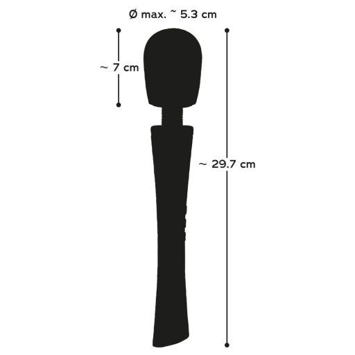 You2Toys - Super Strong Wand - akkus, masszírozó vibrátor szürke