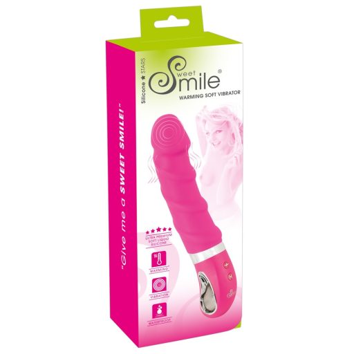 SMILE Soft - akkus, melegítős vibrátor pink