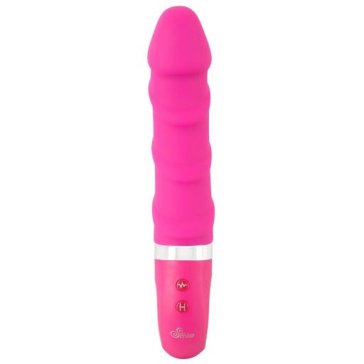 SMILE Soft - akkus, melegítős vibrátor pink