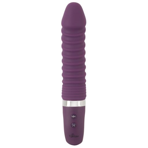 SMILE Soft - akkus, melegítős vibrátor lila