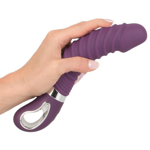 SMILE Soft - akkus, melegítős vibrátor lila
