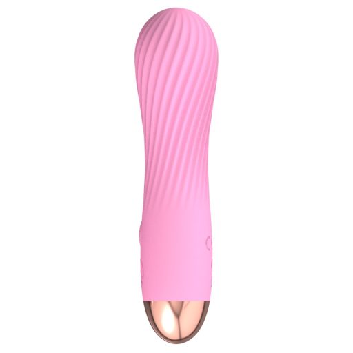 Cuties Mini - akkus, vízálló, spirális vibrátor pink